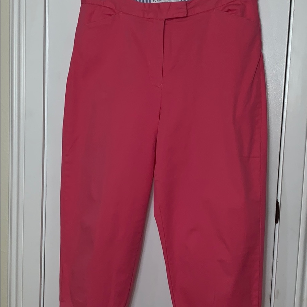 Tommy Hilfiger woman size 16 cropped pants pink